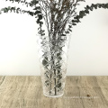 nordic transparent embossed bud glass vases